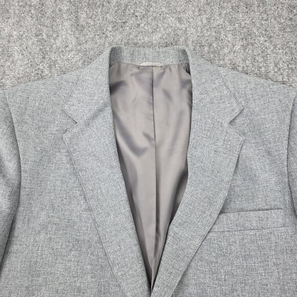 Vintage Levis Action Suit Blazer Mens 42R Gray Two Button Sta-Prest Jacket 70s - Picture 13 of 16
